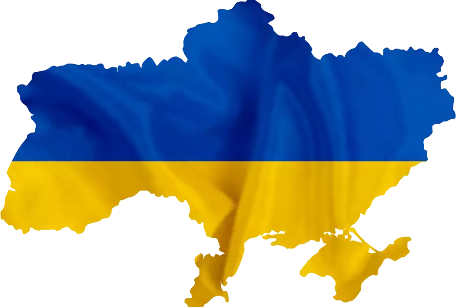 mappa bandiera ucraina